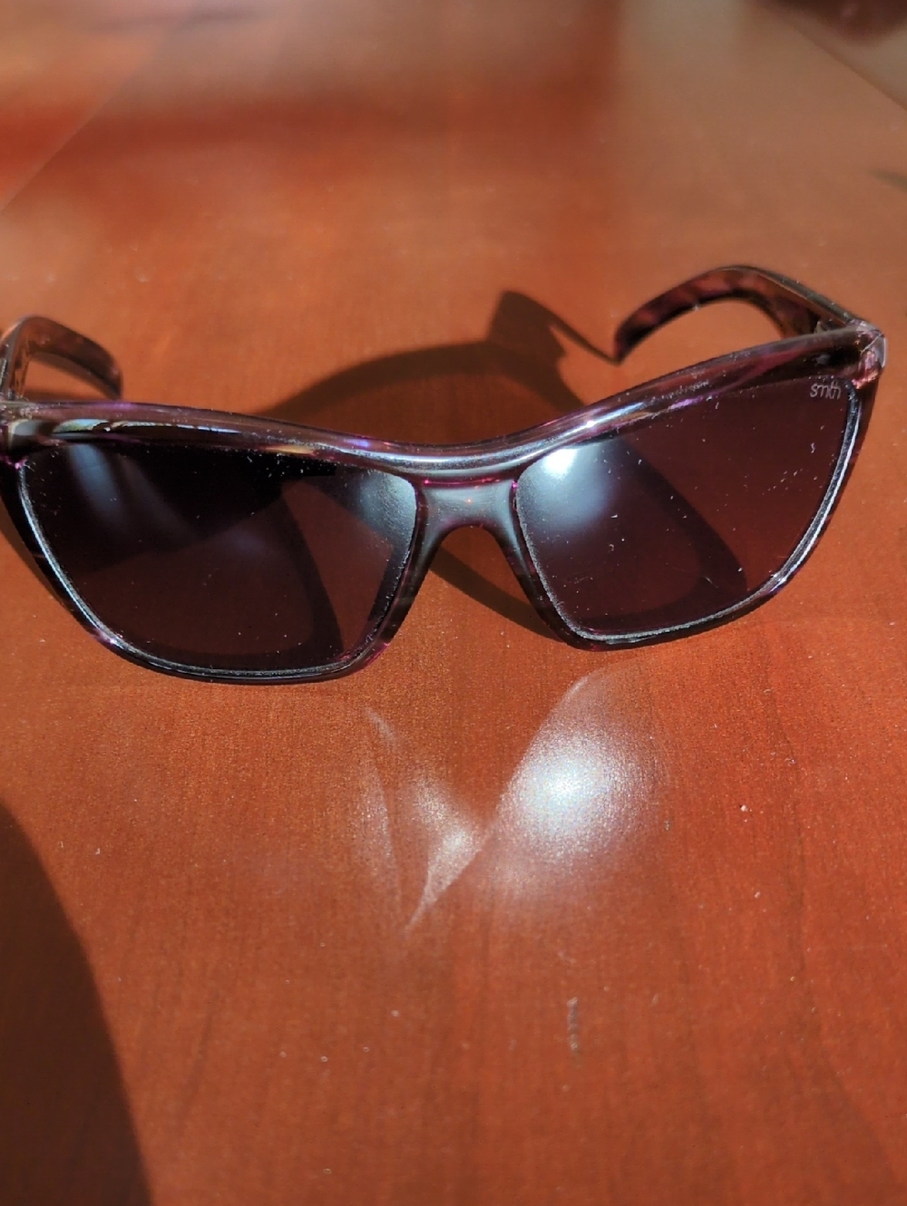 Smith Optics Purple Stripe Brown Gradient Lens Sunglasses - Picture 2 of 7